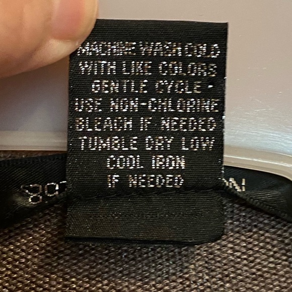 89th & Madison large gray open ruffle sweater - Picture 7 of 7